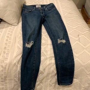 Gently used Paige skinny jeans size 25 waist